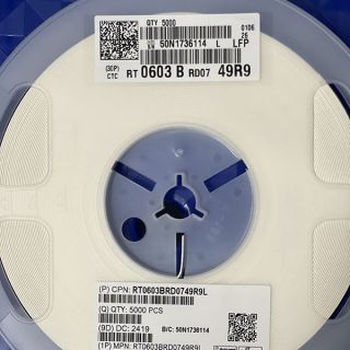 RT0603BRD0749R9L